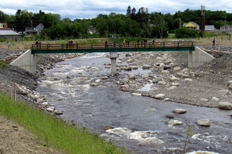 Howland Fish Bypass Channel, Piscataquis River, Maine Interfluve